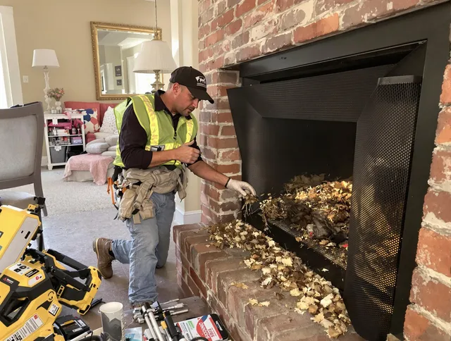 Safe screening installation by Charlotte Chimney Sweep in Charlotte, NC