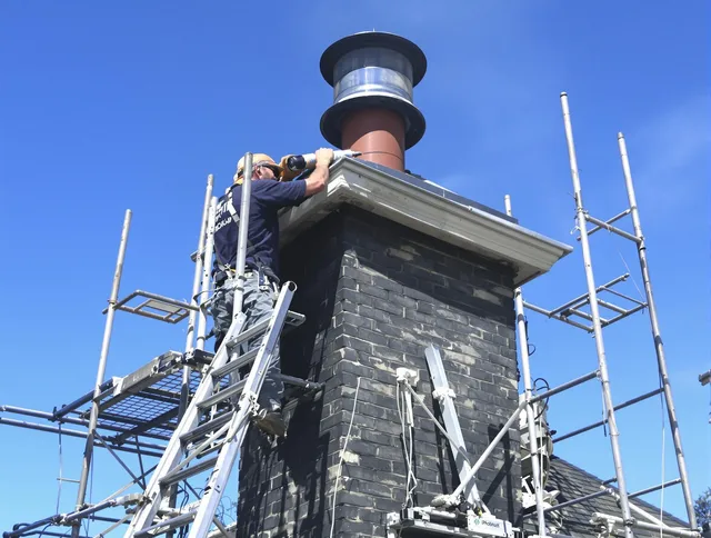 Sturdy chimney crown finished by Charlotte Chimney Sweep in Charlotte, NC