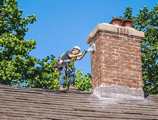 Charlotte Chimney Sweep performing an inspection with advanced tools in Charlotte, NC