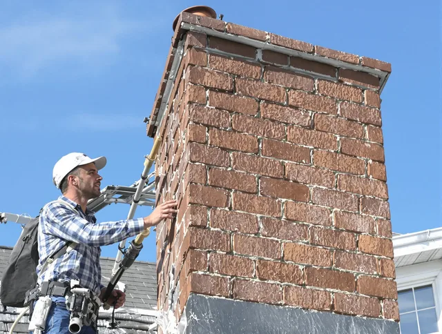 Brickwork for a chimney rebuild by Charlotte Chimney Sweep in Charlotte, NC