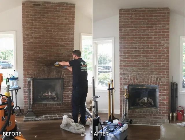 Finished chimney sweeping service by Charlotte Chimney Sweep in Charlotte, NC