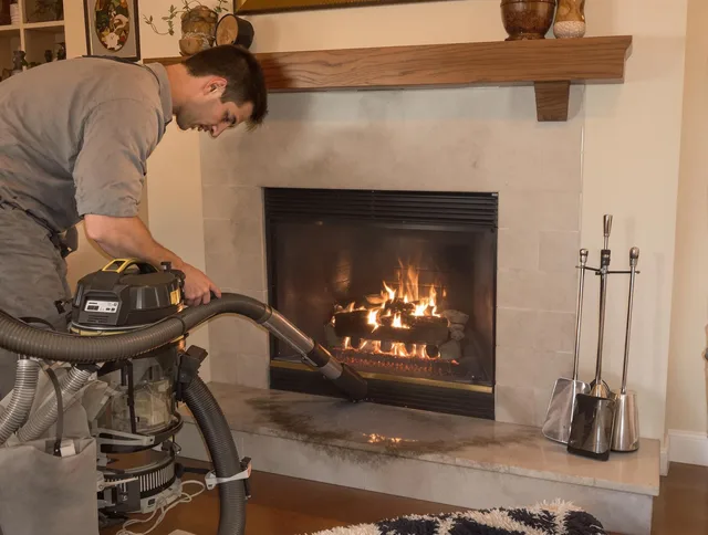 Routine fireplace upkeep by Charlotte Chimney Sweep in Charlotte, NC