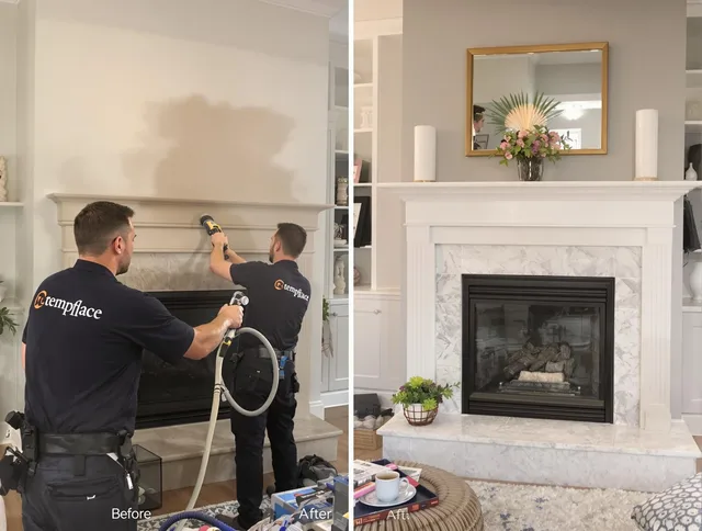 Professional soot removal by Charlotte Chimney Sweep team in Charlotte, NC